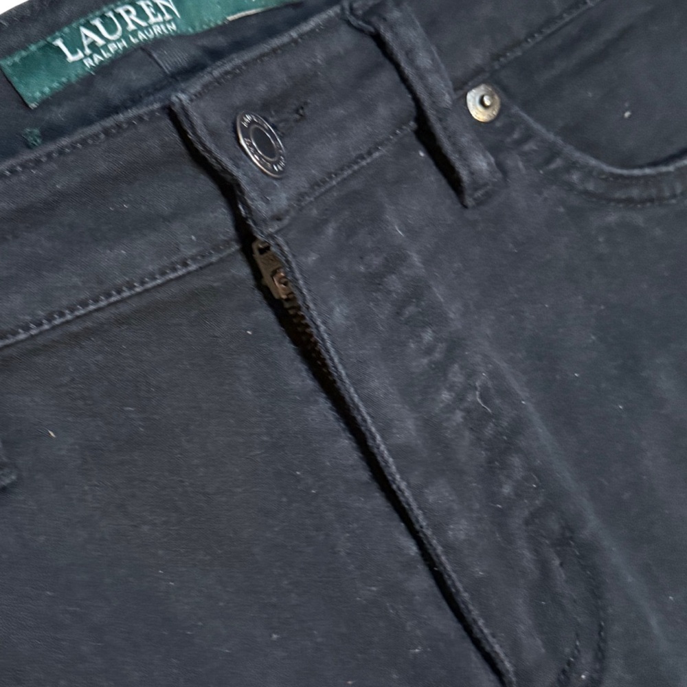 Lauren Ralph Lauren Black Modern Straight Curvy Pants Womens 8 Workwear - Picture 6 of 10